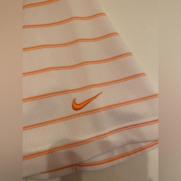 Nike Golf Polo Shirt Adult XL White Orange Stripe Dry Fit Performance - Picture 4 of 4